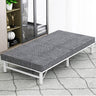 Luxurious Multi - Material Bed - Steel Frame with Laminated Wood & Bamboo Charcoal Foam fcsnm - 903MUTUKISPACE