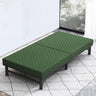 Modern Multi - Layer Steel and Wood Bed with Bamboo Charcoal Foam and Figure Cotton Topper - Available in Grey, Black, Blue, Brown, and Off White fcsnm - 908MUTUKISPACE