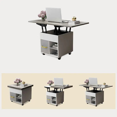 Multi - Functional Lifting Tea Table with Storage and Modern Design fcx - 2593MUTUKISPACE