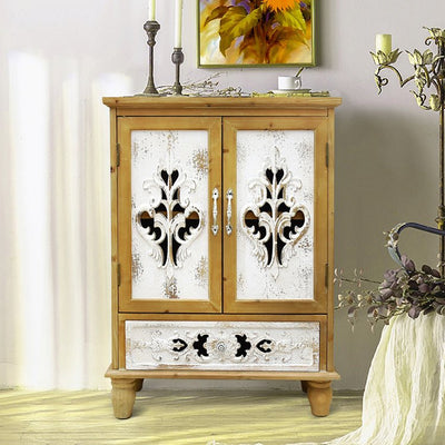 Premium Cedar Wood Cabinet - Stylish & Durable Storage Solution fczym - 2307MUTUKISPACE