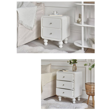 Solid Wood Bedside Cupboard - Elegant Nightstand Storage Solution fczym - 2321MUTUKISPACE