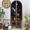 Stylish Tempered Glass Cabinet - Modern Storage Solution for Home & Office fczym - 2322MUTUKISPACE