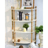 Pine Wood Storage Rack - Durable, Stylish and Space - Saving Shelving Solution fczym - 2341MUTUKISPACE