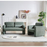 Set: 60" Corduroy Sofa + 33" Single Sofa – w/ Support PillowMUTUKISPACE