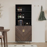 Accent Storage Cabinet with Doors, Bar Cabinet Buffet Cabinet with Storage for Living Room, Hallway, KitchenMUTUKISPACE
