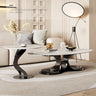 Sleek Modern Coffee Table - Sintered Stone & Stainless Steel for Elegant Living Rooms fdl - 2596MUTUKISPACE