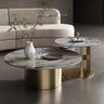 Sleek Sintered Stone & Stainless Steel Coffee Table - Modern Design for Elegant Living Spaces fdl - 2599MUTUKISPACE