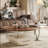 Modern Ceramic Sintered Stone Tea Table with Stainless Steel and Acrylic Design fhj - 4500MUTUKISPACE