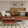 Modern Tea Table with Stainless Steel Frame and Chic MDF Design fhj - 4502MUTUKISPACE
