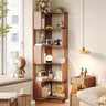 Stylish Brown Natural Ash Wood Storage Rack - Durable & Elegant Organization Solution fjjj - 1663MUTUKISPACE