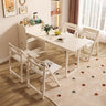 Elegant Ash Wood Table in White and Natural Brown Finish fjnl - 1589MUTUKISPACE