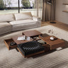 Elegant Black Brown Coffee Table for Modern Living Room Decor fjnl - 1602MUTUKISPACE