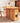 Elegant Natural Wood Dining Table - Brown Ash & Oak Wood with Glass and Rattan Accents fjnl - 1605MUTUKISPACE