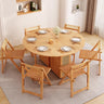 Classic Natural Brown Solid Wood and Rattan Chair fjnl - 1608MUTUKISPACE