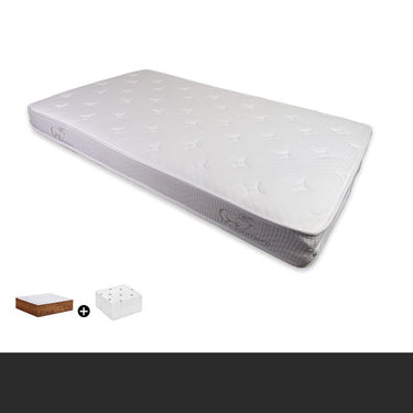 Premium White Latex and Coconut Palm Cotton Mattress for Ultimate Comfort fjnl - 1609MUTUKISPACE