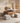 Sleek Sintered Stone & Stainless Steel Coffee Table with Elegant Linen Accents fjnl - 2452MUTUKISPACE