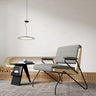 Modern Cotton - Ramie Lounge Chair with Ash Wood Accents - Stylish Comfort for Your Living Space fjnw - 4547MUTUKISPACE
