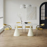 Sleek Ceramic Sintered Stone Dining Table: Multi - Layered GFRP Design with Modern Elegance fjnw - 4556MUTUKISPACE
