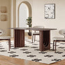 Modern Sintered Stone Ash Wood Table - Stylish & Durable Dining Solution fjx - 2631MUTUKISPACE
