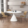 Sleek Modern Ceramic Sintered Stone Dining Table - Perfect for Elegant Interiors fjx - 2637MUTUKISPACE