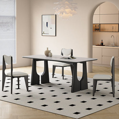 Sintered Stone Ash Wood Table – Modern Durable Design for Stylish Living & Dining Spaces