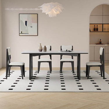 Elegant Sintered Stone Ash Wood Table – Modern Durable Design for Stylish Living & Dining Spaces fjx - 2643MUTUKISPACE