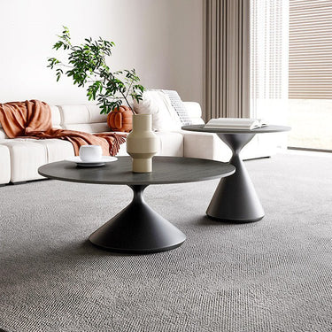Modern Sintered Stone Carbon Steel Coffee Table - Sleek & Durable Design fjx - 2652MUTUKISPACE
