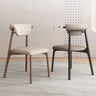 Stylish Oak Dining Chair with PU Leather Upholstery – Modern Elegance for Your Space fjx - 2666MUTUKISPACE
