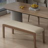 Premium Microfiber Leather & Ash Wood Stool - Stylish and Durable Seating Solution fjx - 2684MUTUKISPACE