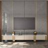 Modern TV Cabinet | Sintered Stone & Solid Wood Entertainment Center fjx - 2688MUTUKISPACE