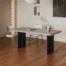 Durable Sintered Stone Aluminum Alloy Table - Sleek & Modern Design fjx - 2689MUTUKISPACE