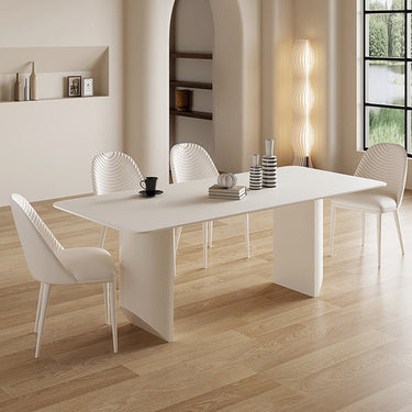 Sleek Sintered Stone and Stainless Steel Table for Modern Living Spaces fjx - 2695MUTUKISPACE