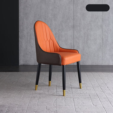 Luxurious Microfiber Leather Chair with Oak Wood & Stainless Steel Frame fjx - 2701MUTUKISPACE
