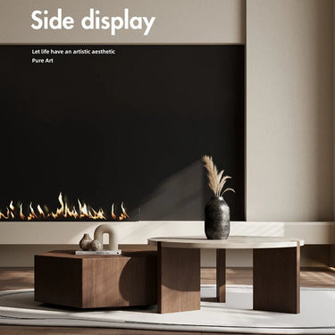 Modern Pine Coffee Table with Unique Design – Elevate Your Living Space fkb - 4363MUTUKISPACE