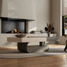 Modern Pine Multi - Layer Board Tea Table – Elevate Your Living Space fkb - 4371MUTUKISPACE