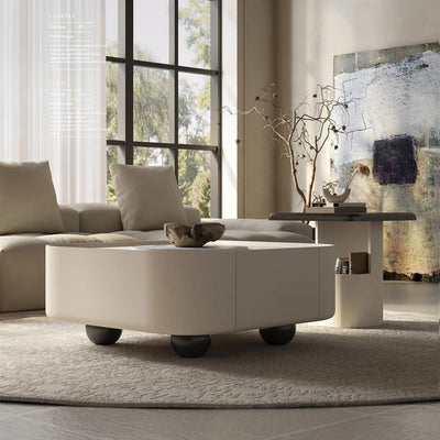 Modern Ceramic Sintered Stone Coffee Table - Stylish Centerpiece for Your Living Room