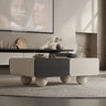 Modern Multi - layer Board Tea Table with Ceramic Sintered Stone Top for Elegant Living Rooms fkb - 4380MUTUKISPACE