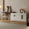 Modern Acrylic Faux Lambswool Stool - Chic Minimalist Seating for Contemporary Spaces fkb - 4384MUTUKISPACE