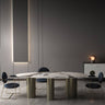 Elegant Sintered Stone Table with Stainless Steel Frame – Durable & Modern Design fld - 2749MUTUKISPACE
