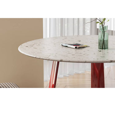 Stunning Terrazzo Beech Wood Table – Elevate Your Home Décor Elegantly fld - 2752MUTUKISPACE