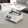 Solid Wood & Density Board Coffee Table with Lift - Top – Modern Storage Design fls - 5328MUTUKISPACE