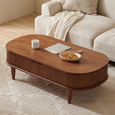 Solid Wood Lift - Top Coffee Table – Functional & Stylish Living Room Centerpiece fls - 5329MUTUKISPACE