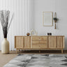 Wooden TV Stand – Sleek and Stylish Modern Living Room Furniture fls - 5338MUTUKISPACE