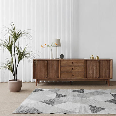 Wooden TV Stand – Sleek and Stylish Modern Living Room Furniture fls - 5338MUTUKISPACE