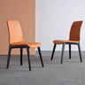 Ash Wood Dining Chair with Leather Seat – Comfort and Style Combined flsd - 5191MUTUKISPACE