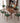Premium Handmade Natural Ash Wood Dining Table - Brown Finish fmbs - 014MUTUKISPACE