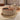 Walnut Wood top and Beige Round Coffee Table – Modern Accent for Stylish Living Room fme - 3127MUTUKISPACE