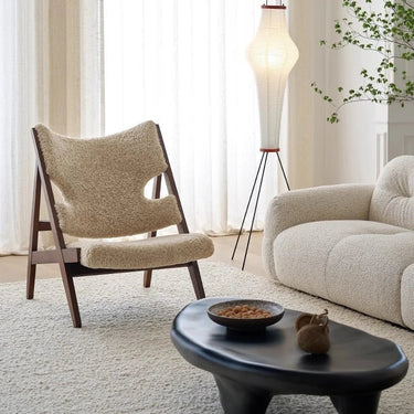 Ash Wood Chair – Cozy Accent for Reading and Living Spaces fme - 3136MUTUKISPACE