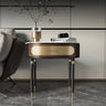 Elegant Modern Tea Table - Multi - layer Board & Ceramic Sintered Stone with Stainless Accents fmsjj - 4203MUTUKISPACE