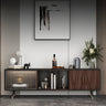 Elegant Modern TV Cabinet with Multi - Layer Board and Glass Design fmsjj - 4205MUTUKISPACE